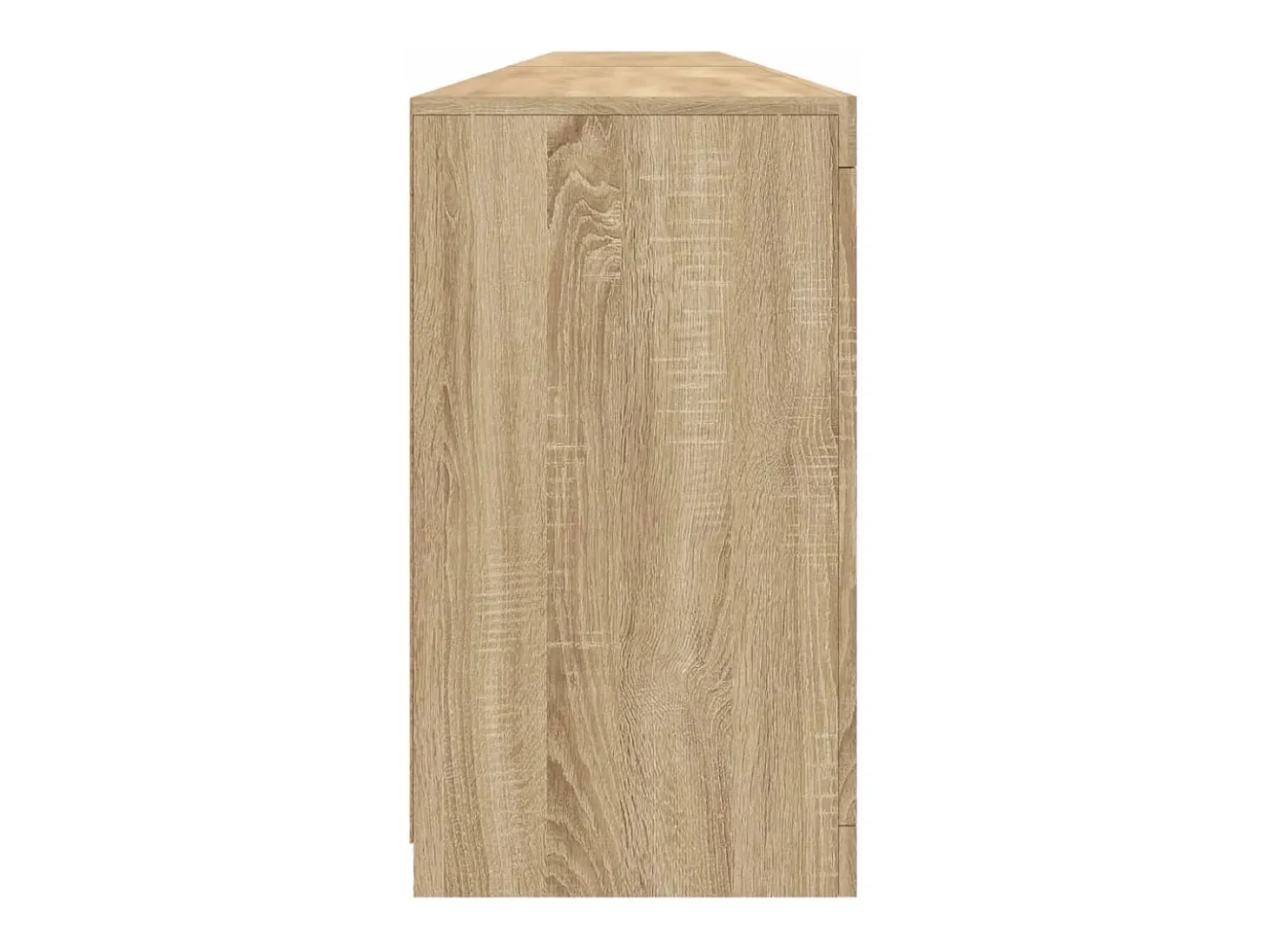 Aparador con luces LED roble Sonoma 283x37x67 cm