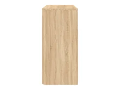 Aparador con luces LED roble Sonoma 80x35x75 cm