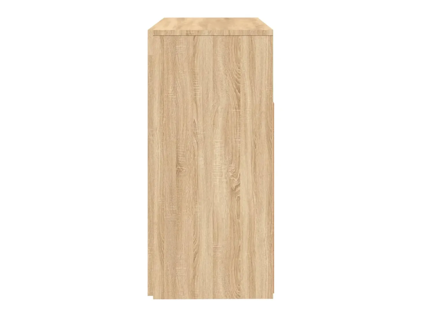 Aparador con luces LED roble Sonoma 80x35x75 cm