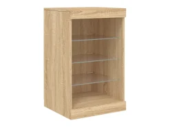 Aparador con luces LED roble Sonoma 41x37x67 cm ES912188