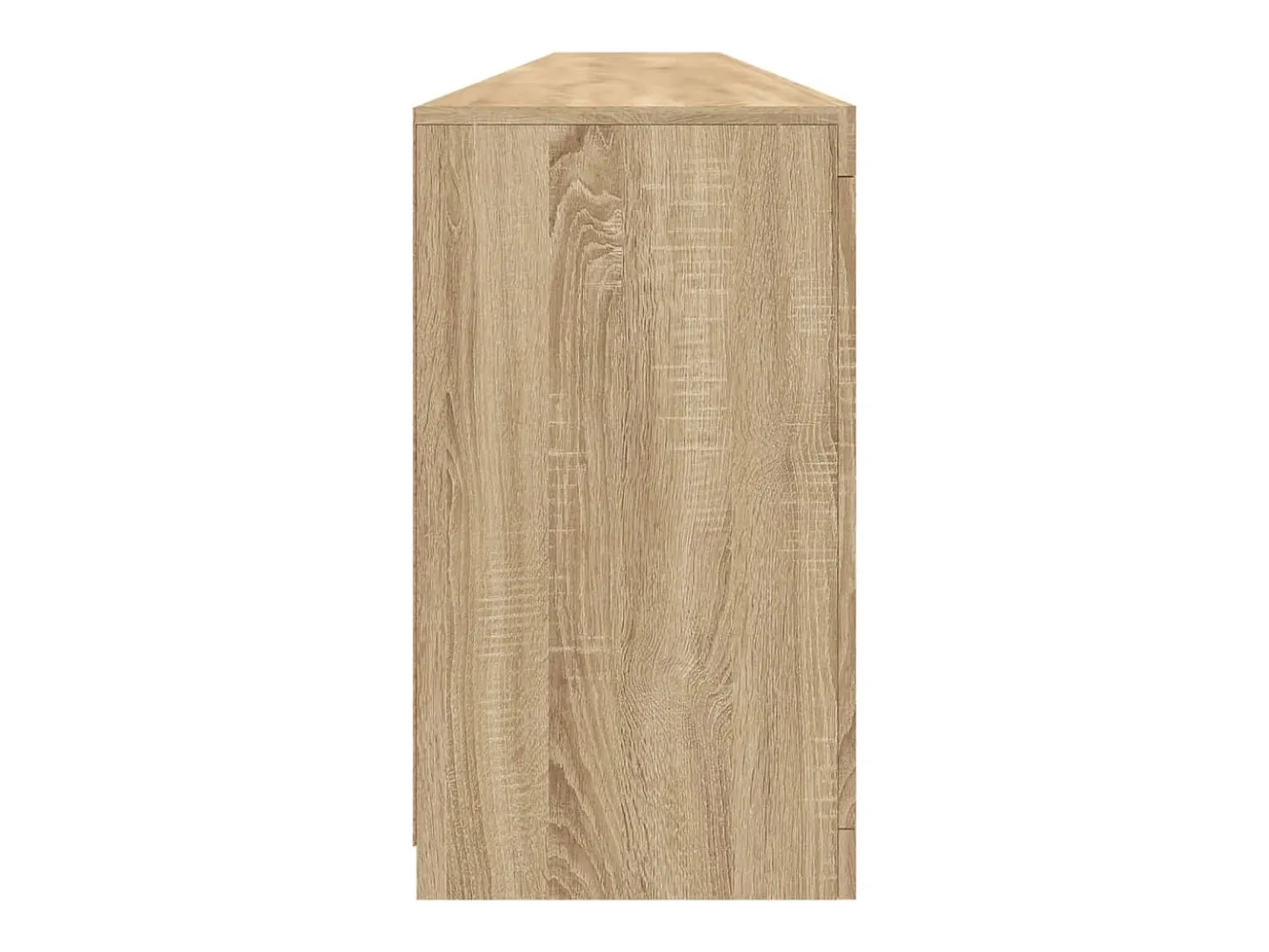 Aparador con luces LED roble Sonoma 283x37x67 cm