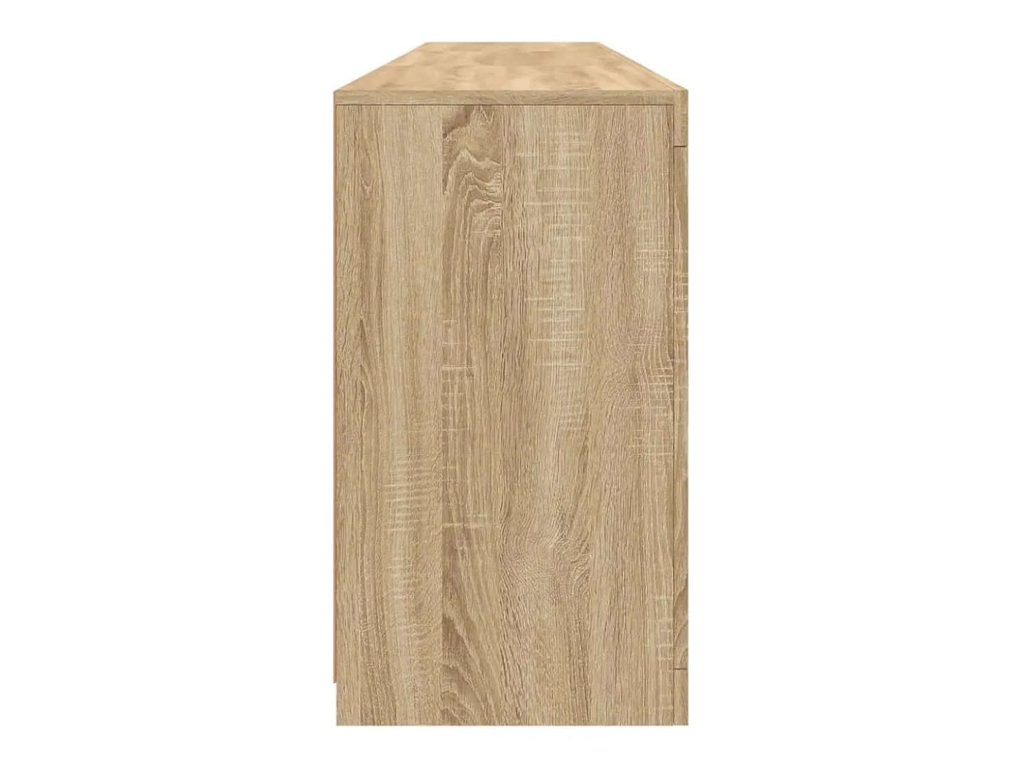 Aparador con luces LED roble Sonoma 181,5x37x67 cm