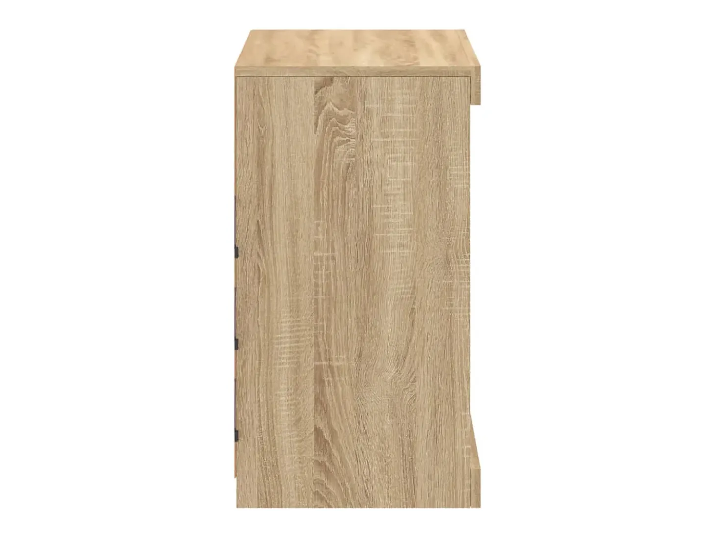 Aparador con luces LED roble Sonoma 60,5x37x67 cm