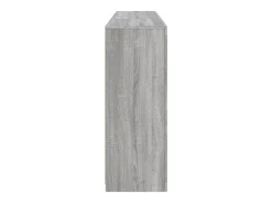 Aparador con luces LED Sonoma gris 162x37x100 cm
