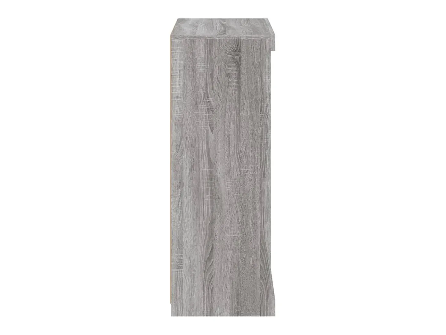 Aparador con luces LED Sonoma gris 60,5x37x100 cm