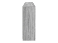 Aparador con luces LED Sonoma gris 181,5x37x100 cm