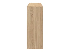 Aparador con luz LED 3 piezas madera de ingeniería roble sonoma