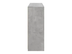 Aparador con luz LED 3 piezas madera de ingeniería gris hormigón