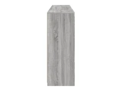 Aparador con luz LED 3 pzas madera de ingeniería gris Sonoma