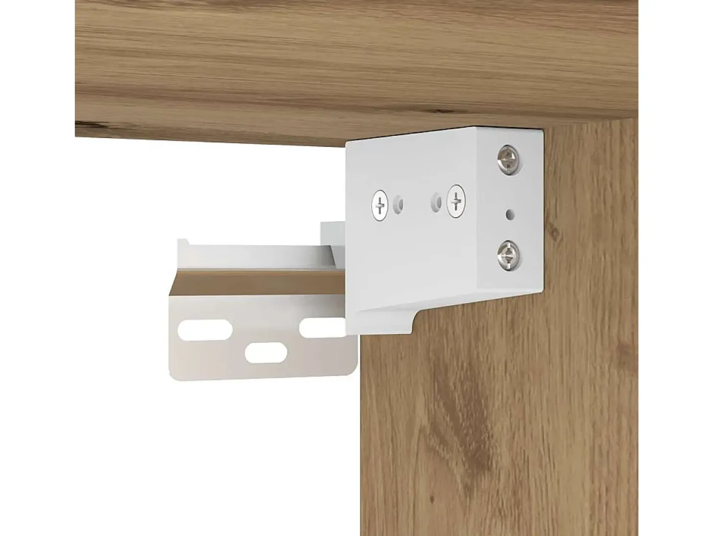 Aparador con mueble de pared, roble artesanal, madera de ingeniería.