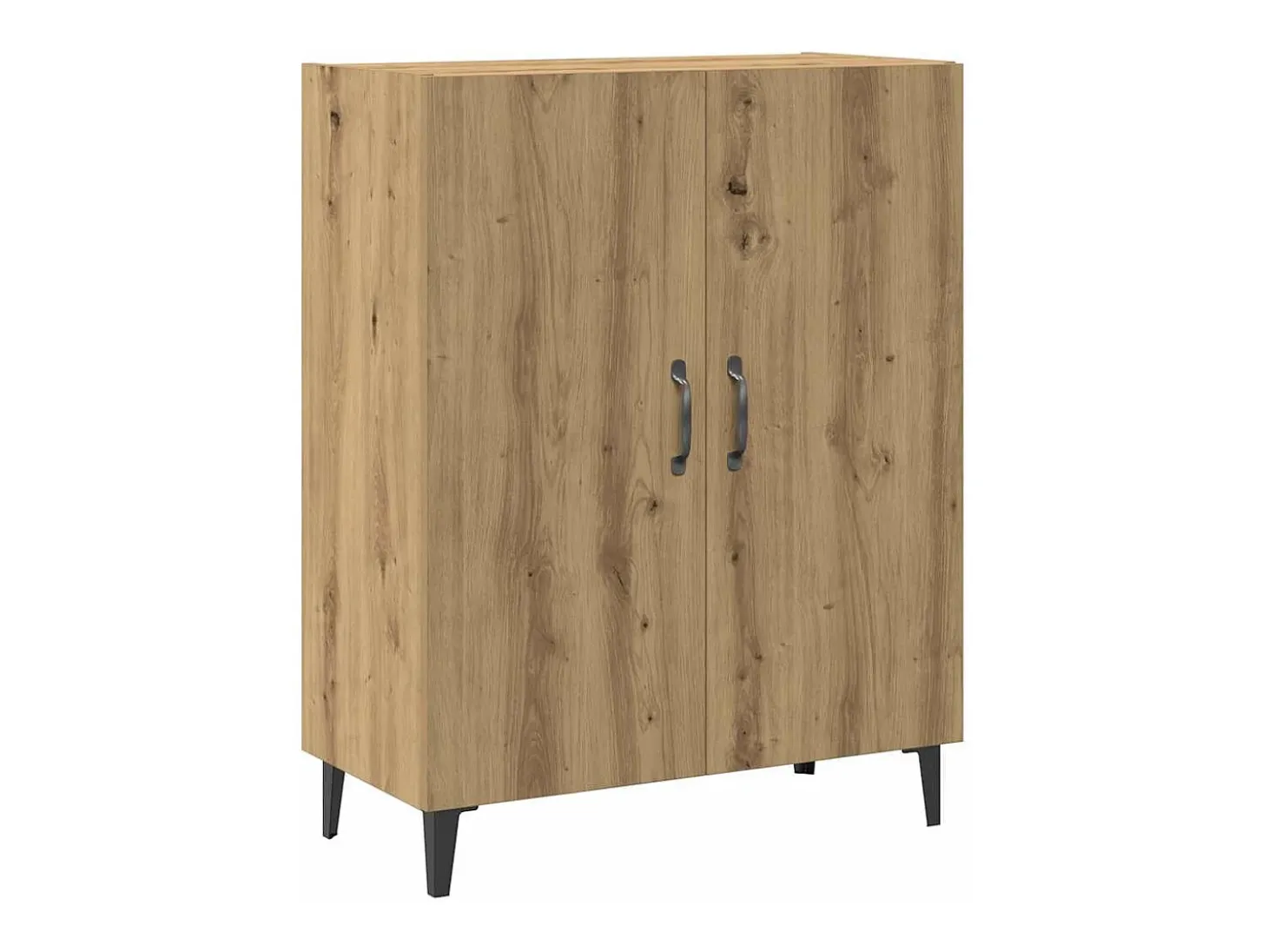 Aparador con mueble de pared, roble artesanal, madera de ingeniería.