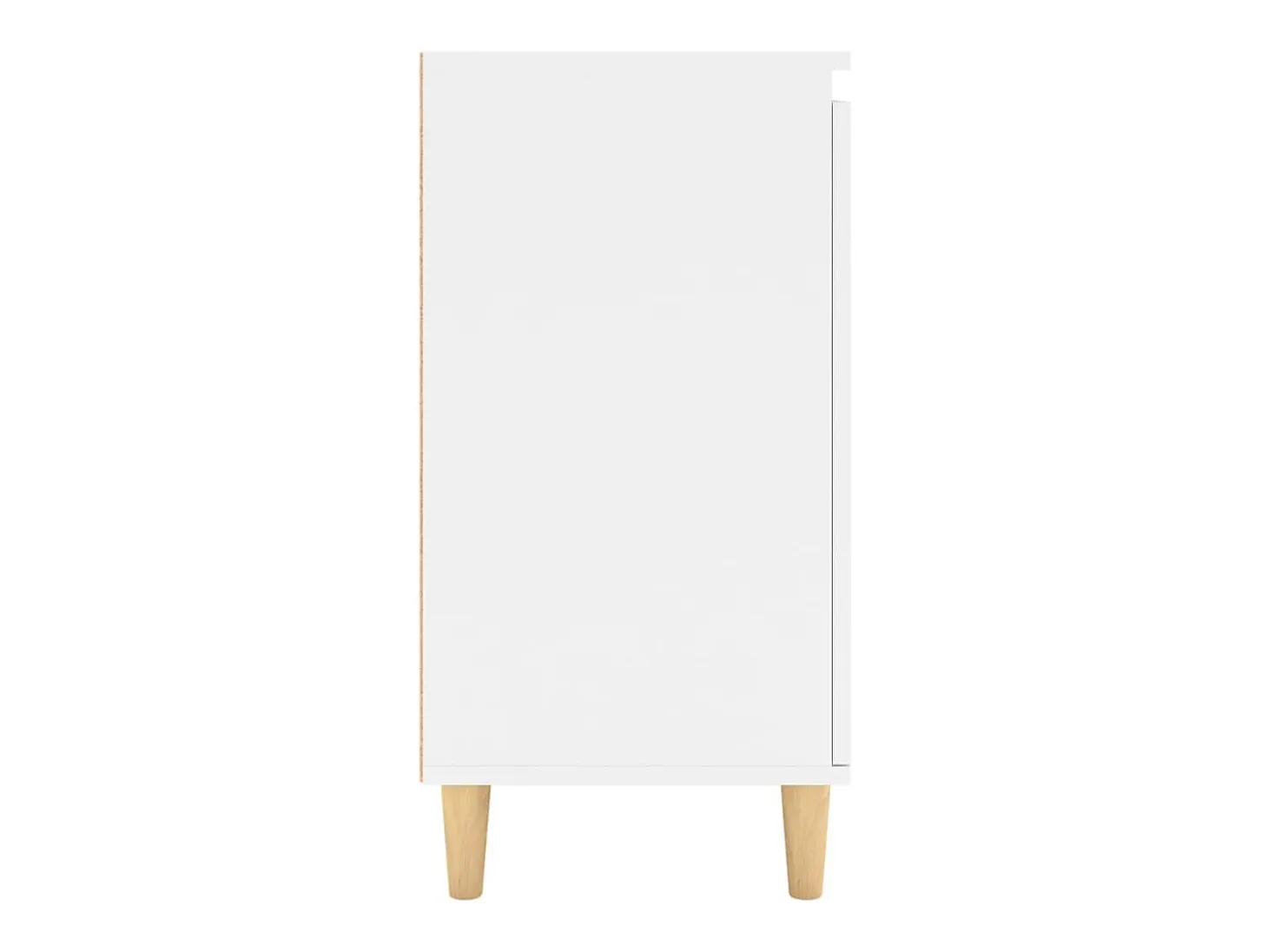 Aparador con patas madera contrachapada blanco 60x35x70 cm