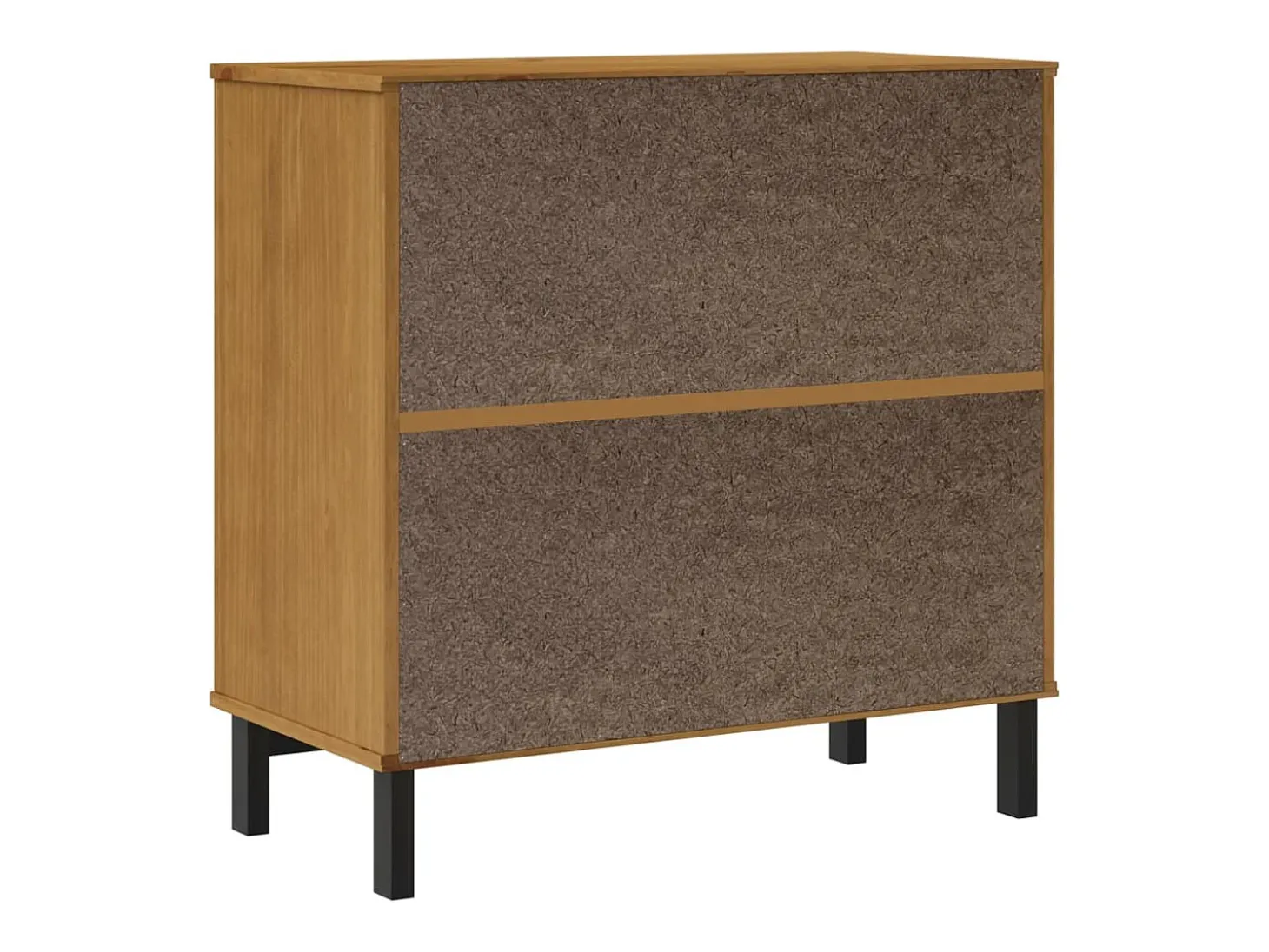 Aparador con puerta de vidrio FLAM madera de pino 80x40x80 cm