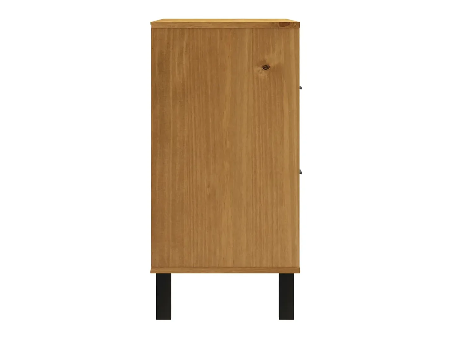 Aparador con puerta de vidrio FLAM madera de pino 80x40x80 cm