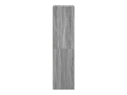 Aparador con puertas de cristal Sonoma Grey 35x37x142 cm