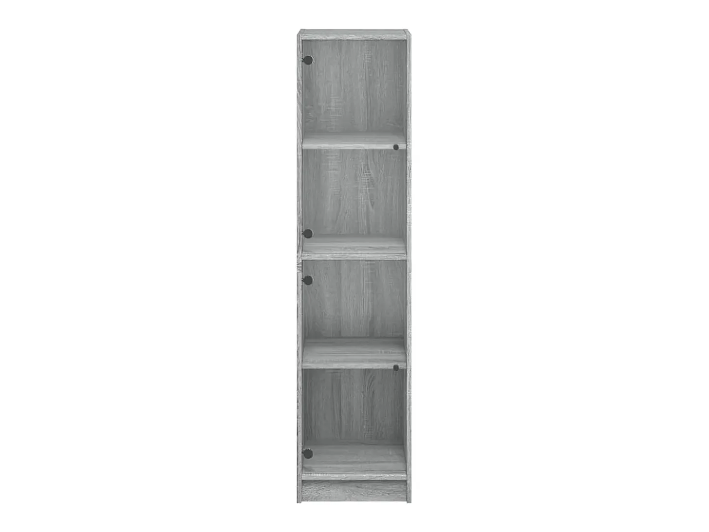 Aparador con puertas de cristal Sonoma Grey 35x37x142 cm