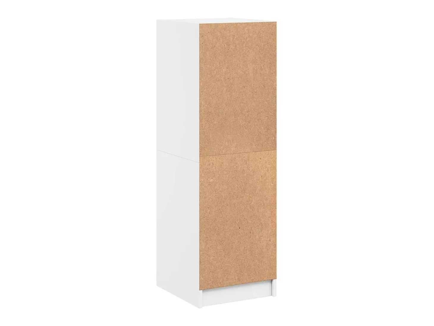 Aparador con puertas de vidrio blanco 35x37x109 cm
