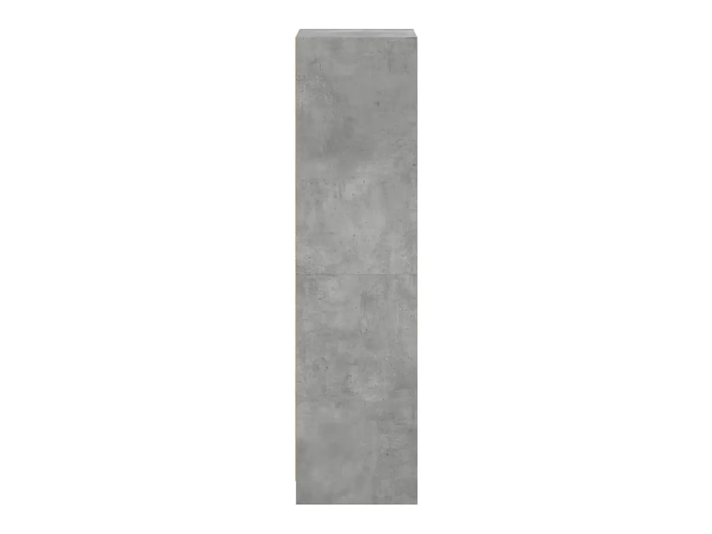 Aparador con puertas de vidrio gris hormigón 35x37x142 cm