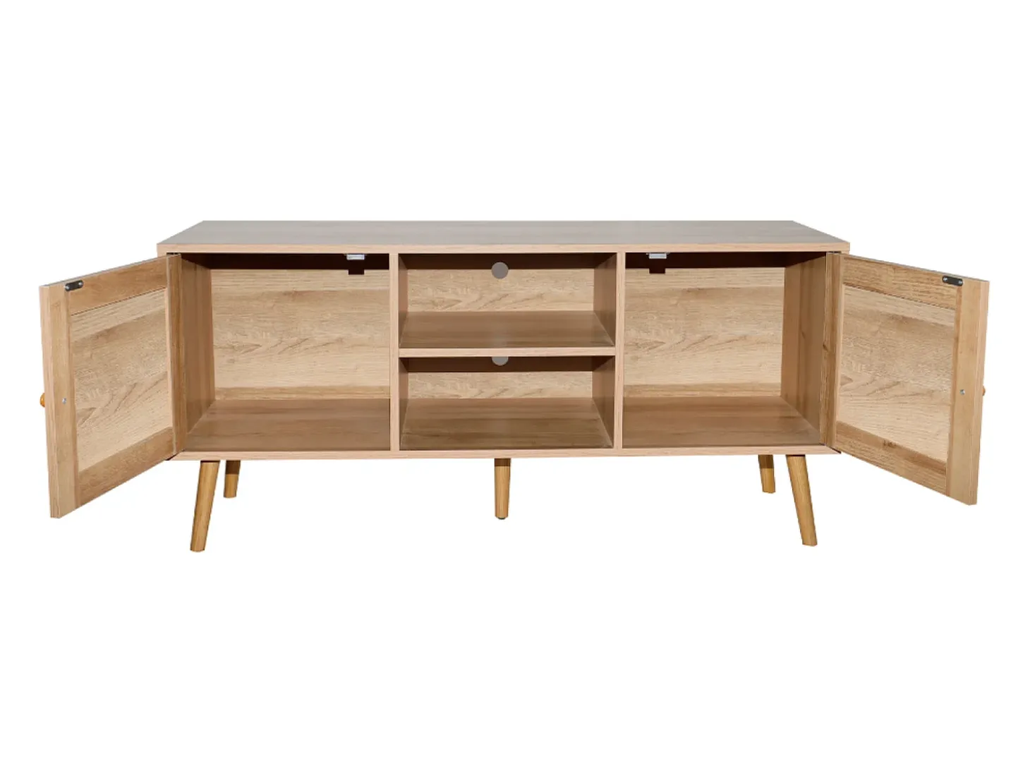 Aparador con puertas efecto caña y 2 nichos 120 cm CANGE