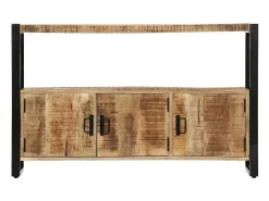 Aparador consola mueble auxiliar de almacenaje 120 cm madera maciza de mango 4402226