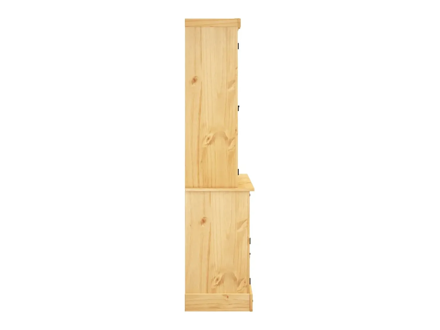 Aparador Corona madera maciza de pino miel 112x43x196 cm