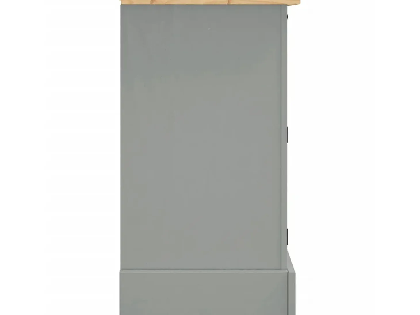 Aparador Corona madera maciza pino mexicano gris 112x43x78 cm ES11508