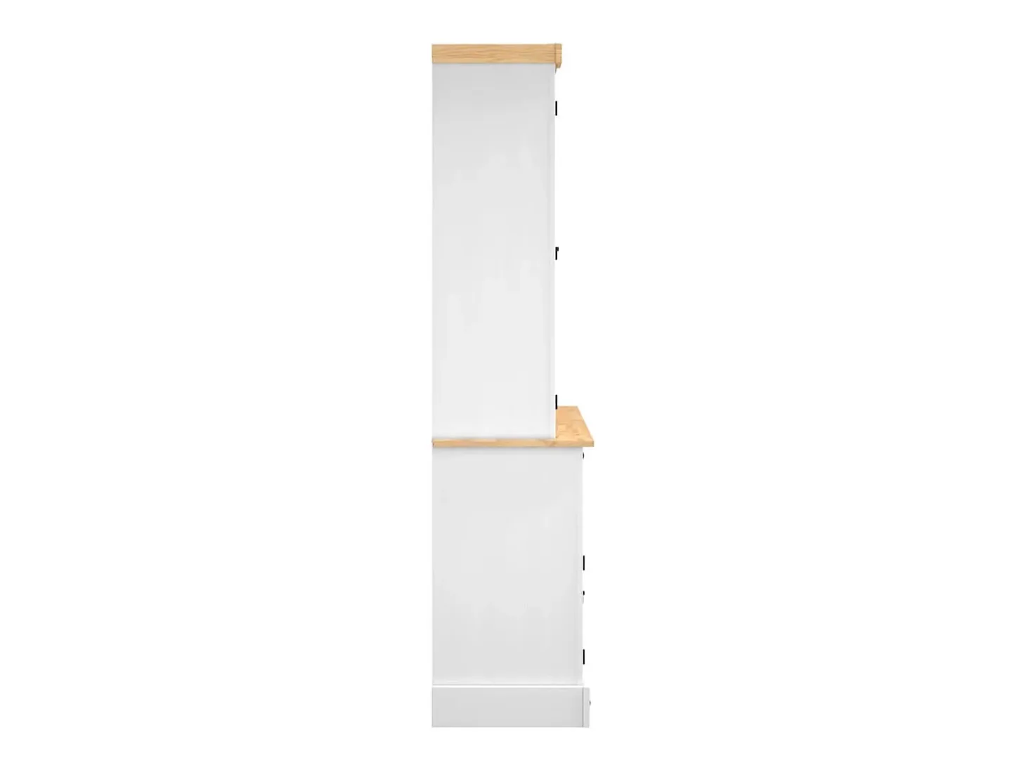 Aparador Corona madera maciza de pino blanco 112x43x196 cm