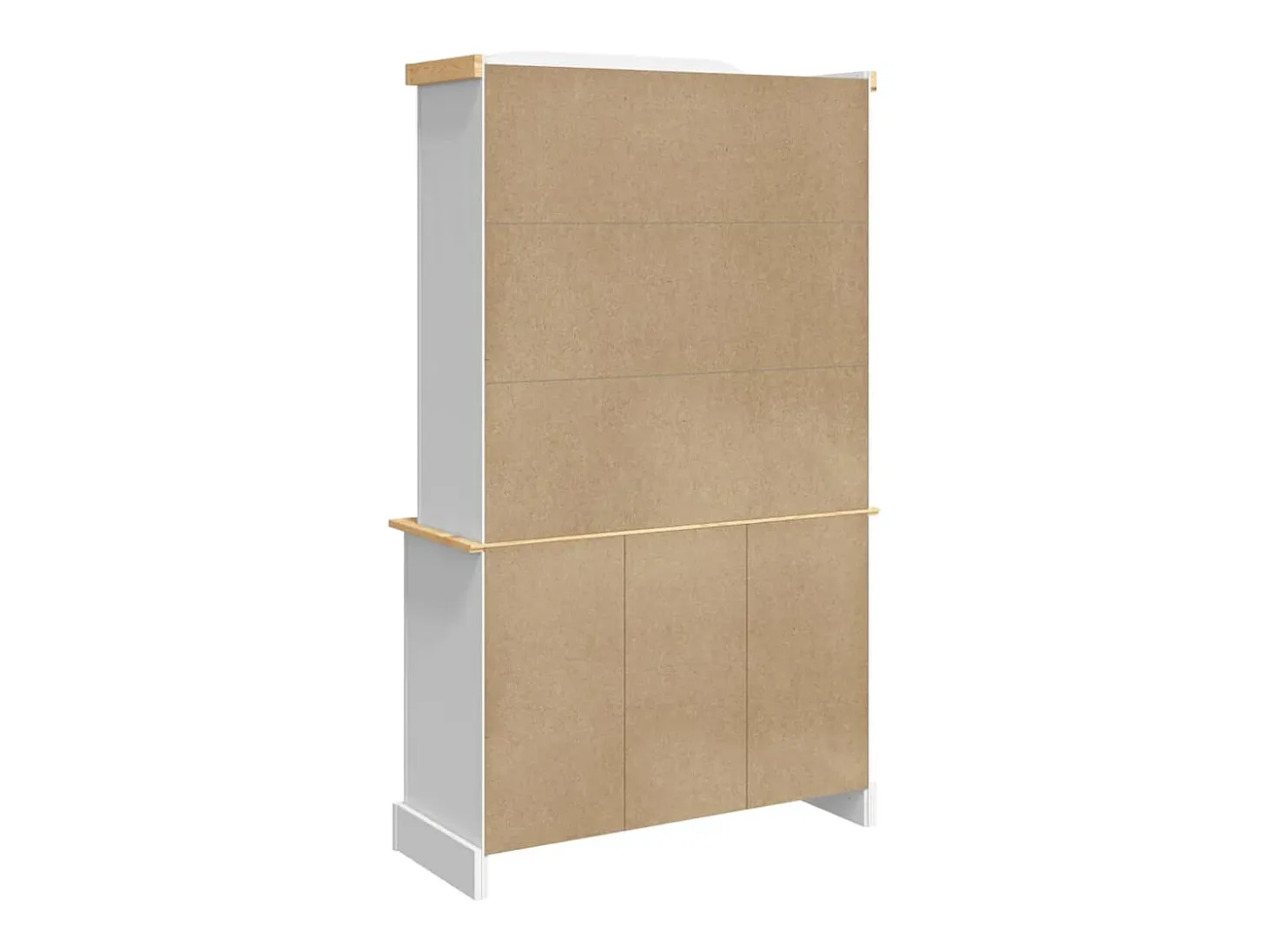 Aparador Corona madera maciza de pino blanco 112x43x196 cm