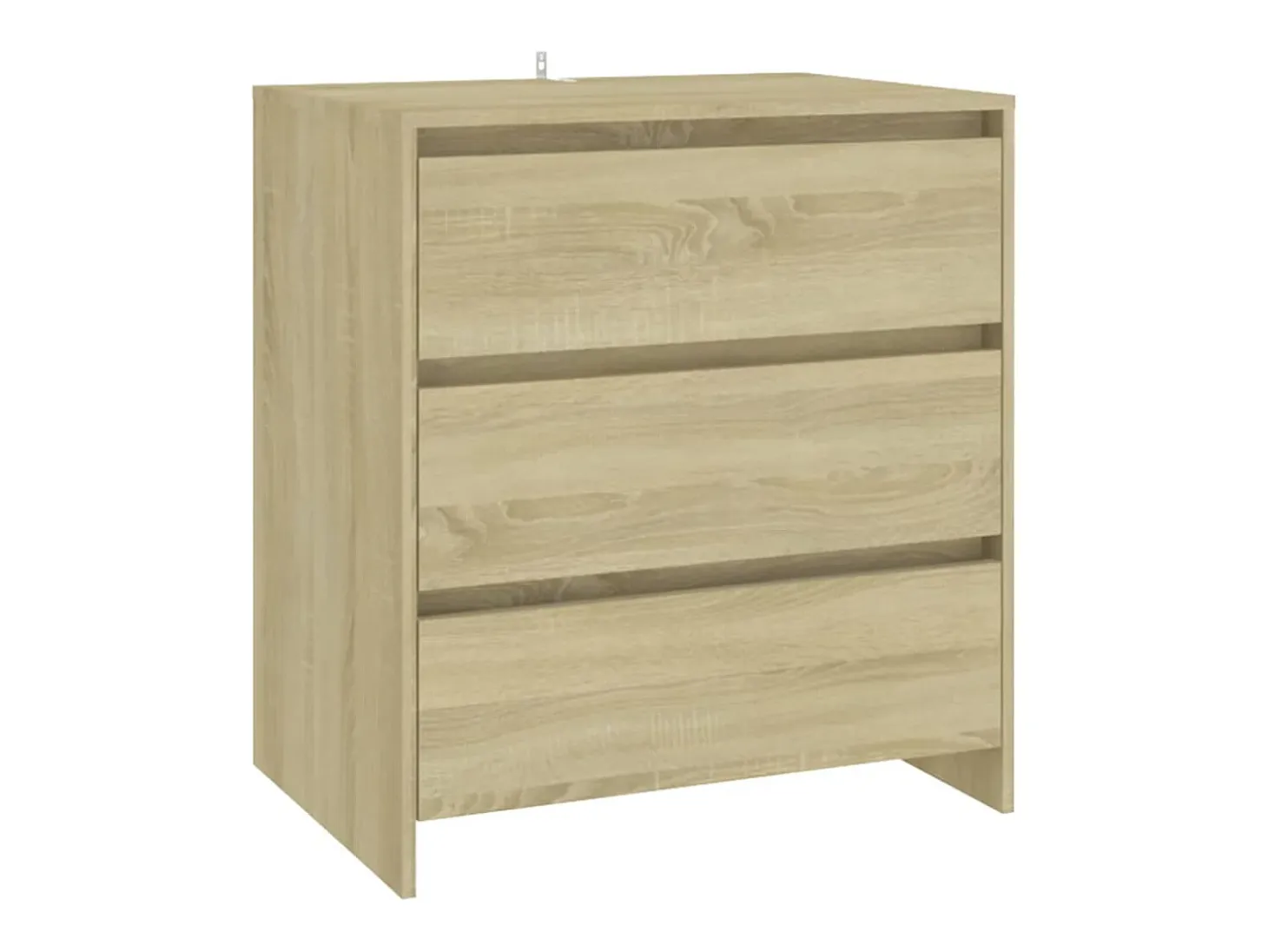 Aparador de 3 piezas madera manufacturada color roble Sonoma