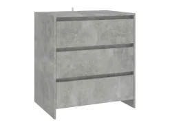 Aparador de 2 piezas madera manufacturada gris hormigón ES36919