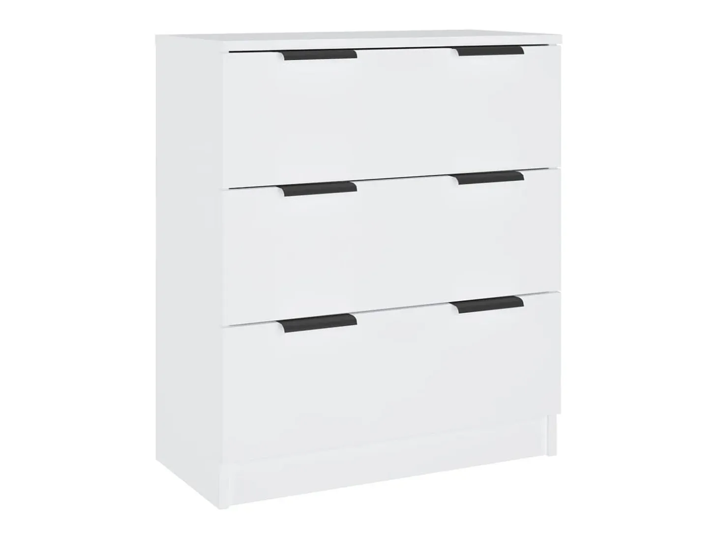 Aparador de 3 piezas madera contrachapada blanco ES99382