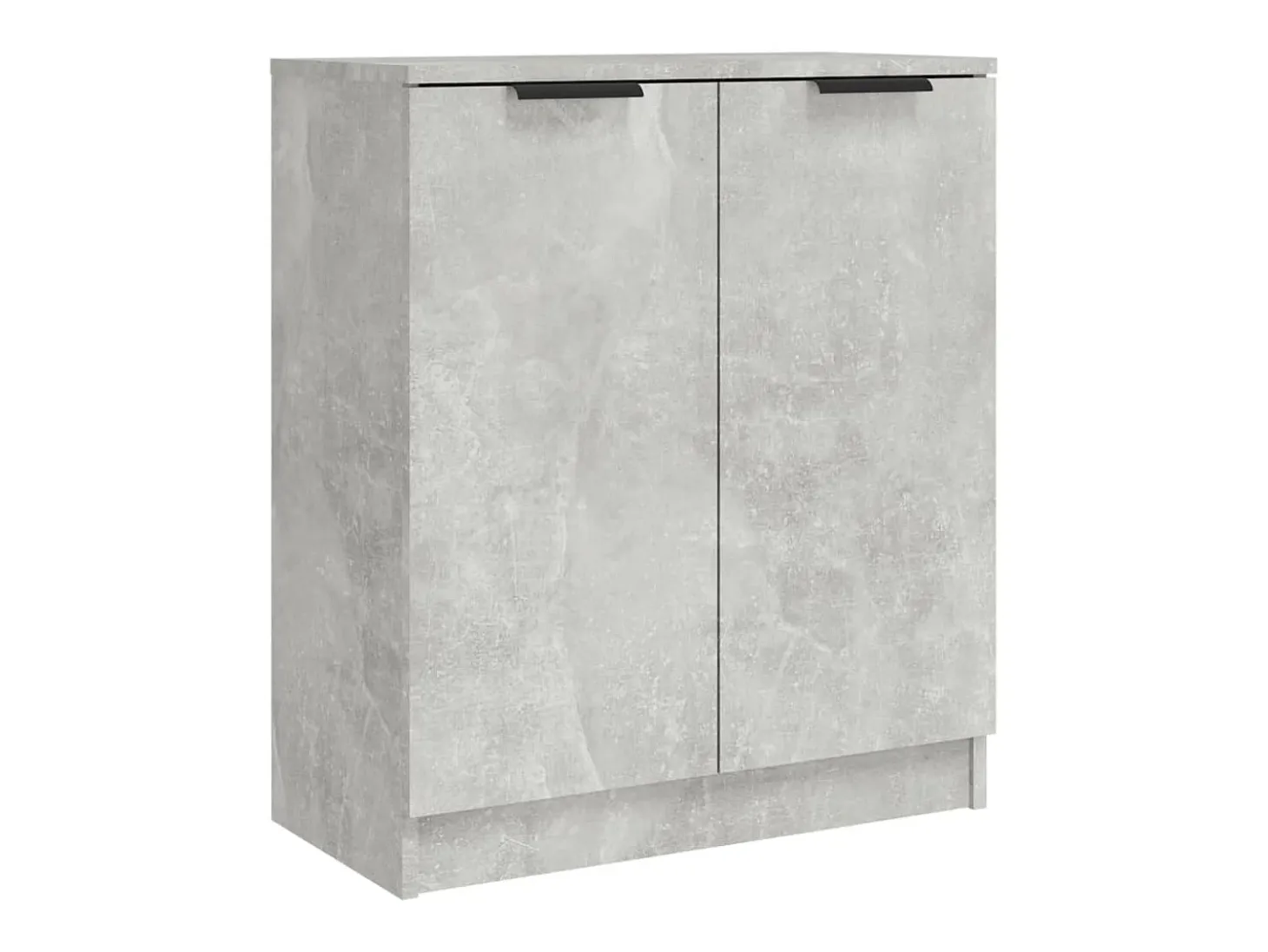 Aparador de 3 piezas madera contrachapada gris hormigón