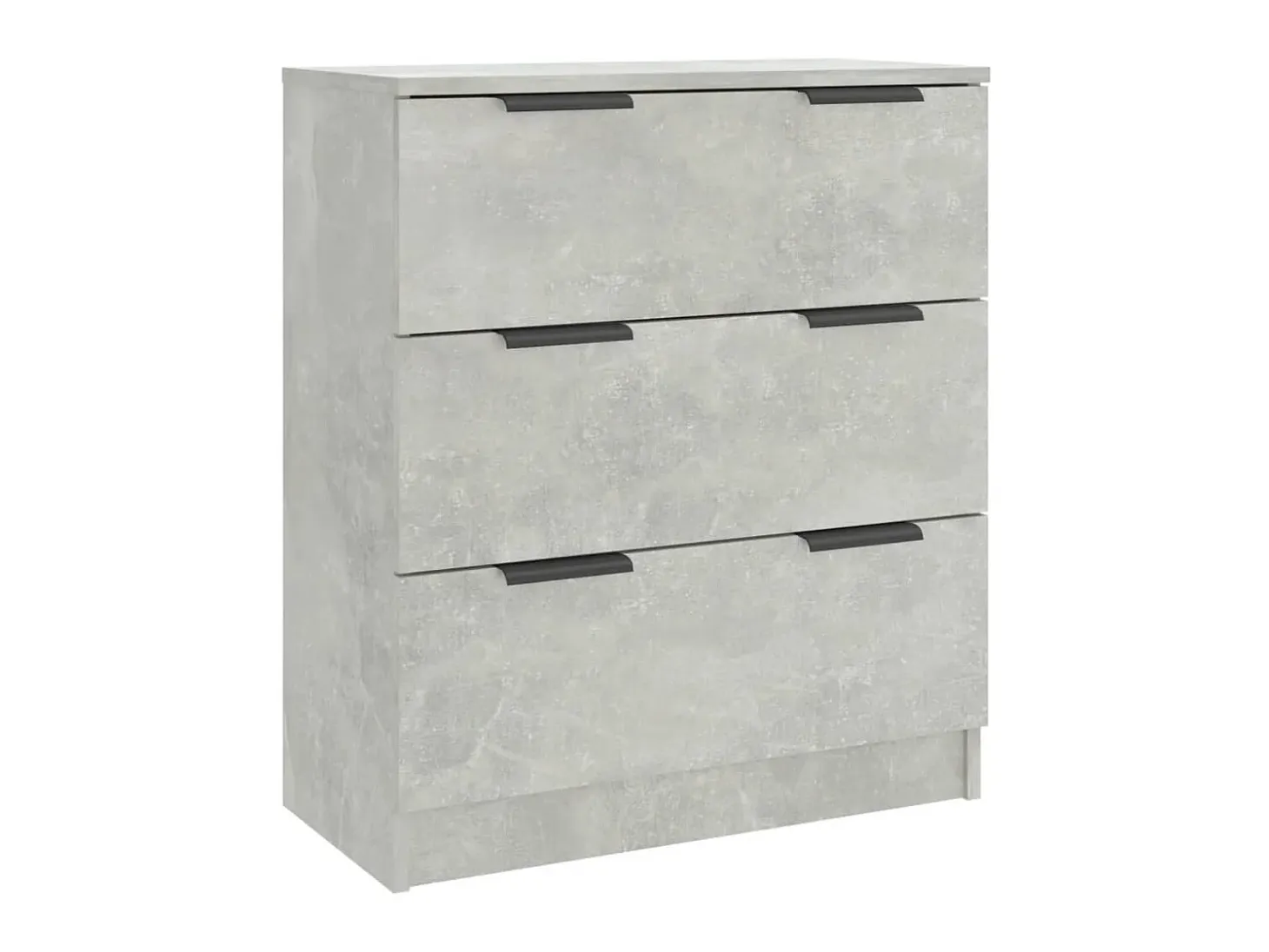 Aparador de 3 piezas madera contrachapada gris hormigón ES99210