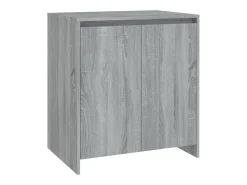 Aparador de 2 piezas madera manufacturada gris Sonoma