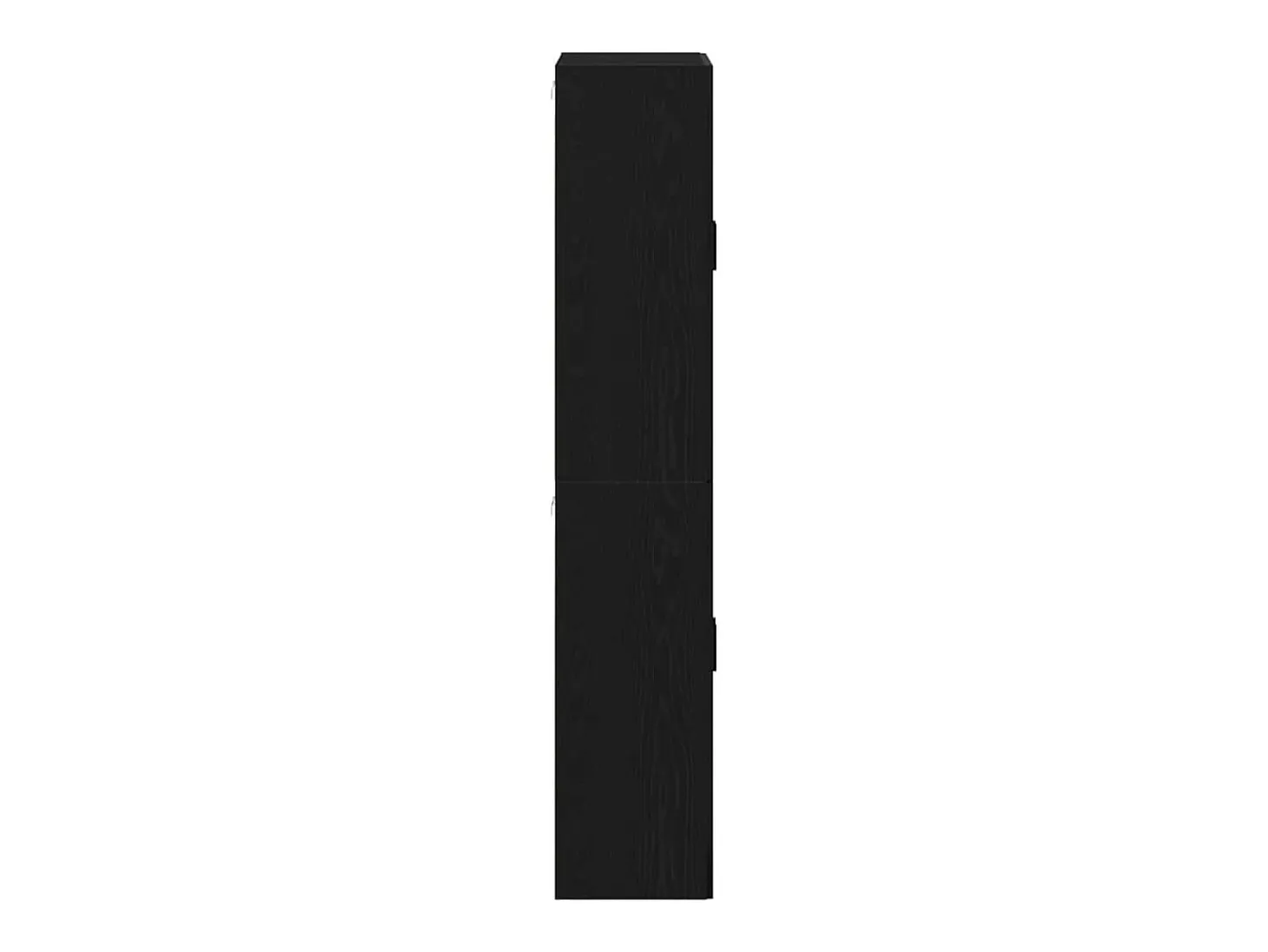 Aparador de 2 piezas Roble Negro 69,5x34x180 cm fabricado en madera de ingeniería