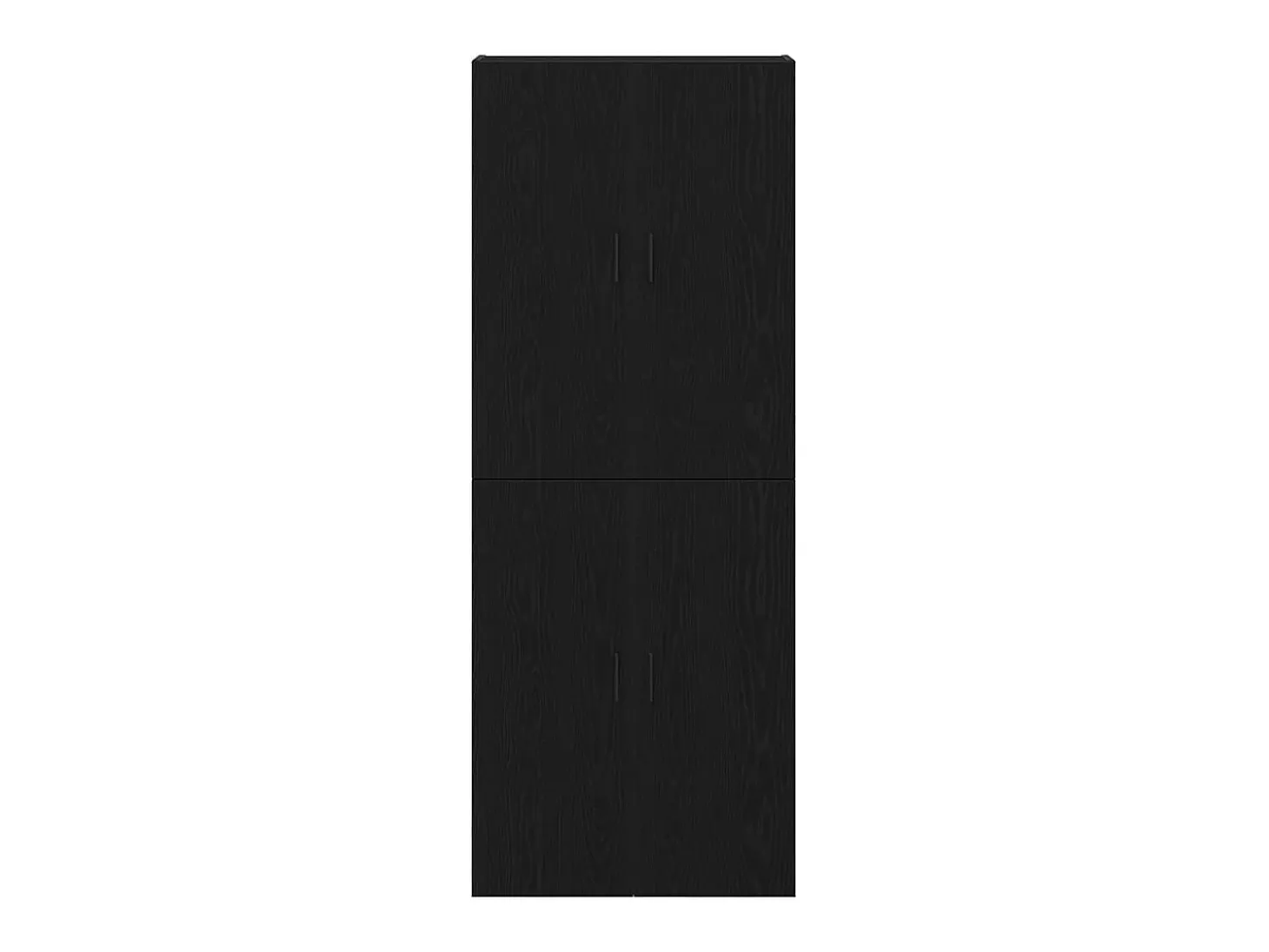 Aparador de 2 piezas Roble Negro 69,5x34x180 cm fabricado en madera de ingeniería