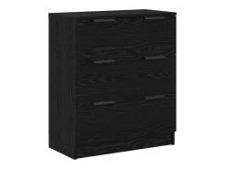 Aparador de 3 piezas Roble negro 60 x 30 x 70 cm Madera de ingeniería