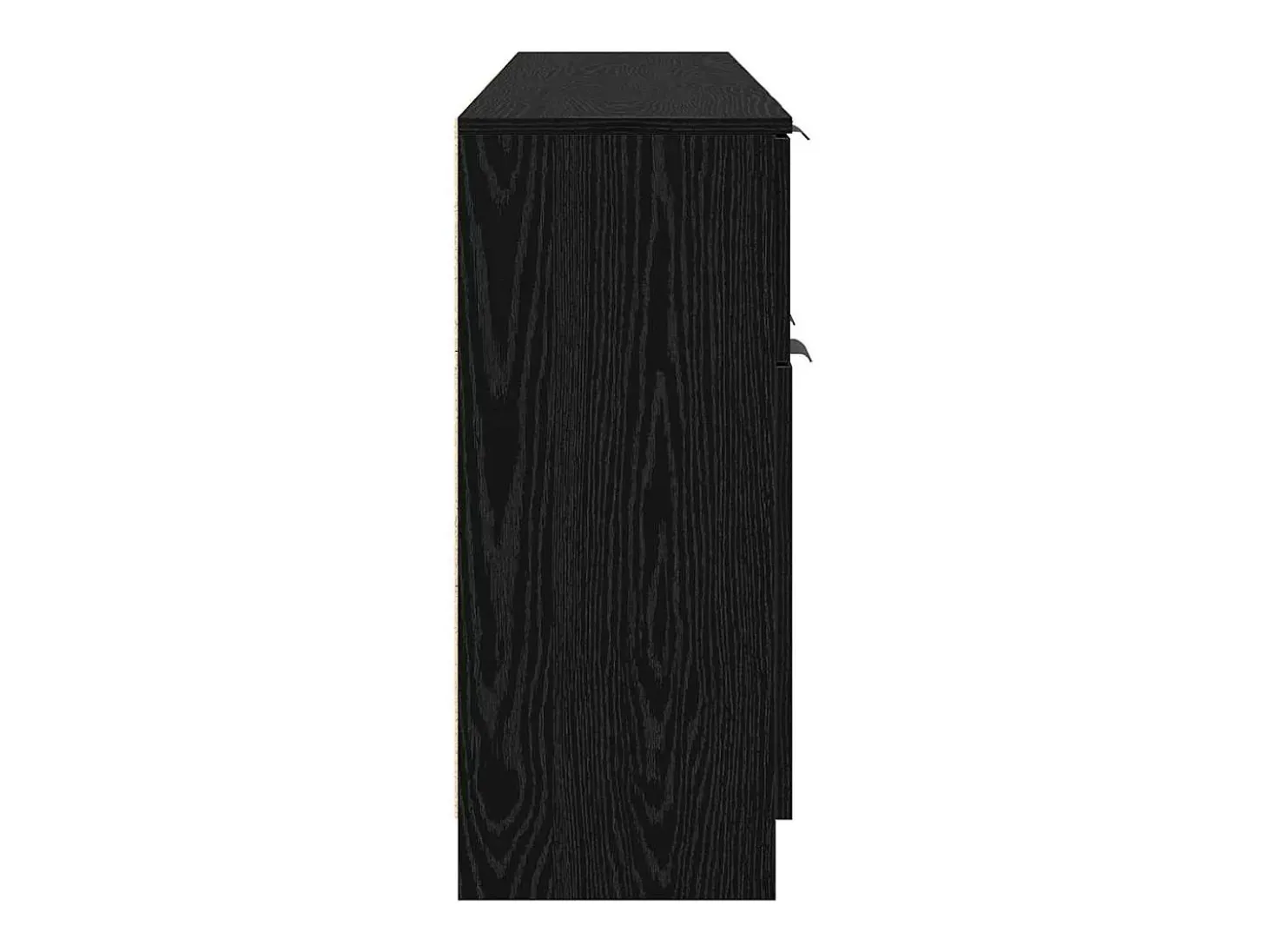 Aparador de 3 piezas Roble negro 60 x 30 x 70 cm Madera de ingeniería