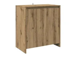 Aparador de 2 piezas, roble hecho a mano, madera de ingeniería