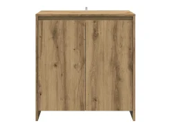 Aparador de 2 piezas, roble hecho a mano, madera de ingeniería