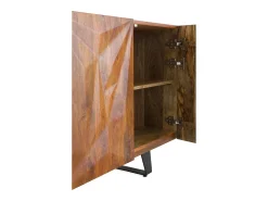 Aparador de 4 puertas en madera maciza de mango