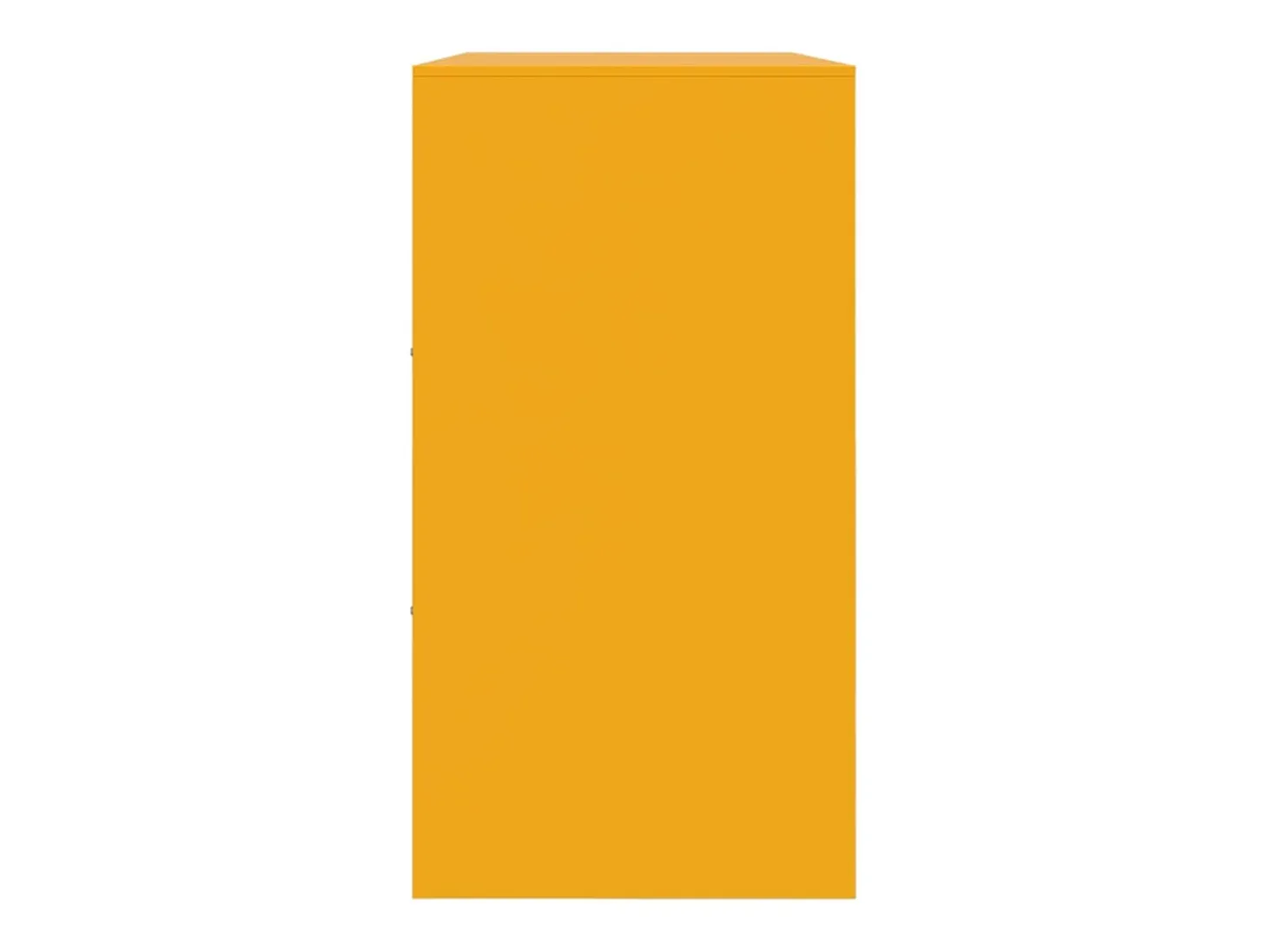 Aparador de acero amarillo mostaza 99x39x73 cm