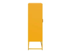 Aparador de acero amarillo mostaza 68x39x123 cm