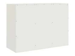 Aparador de acero blanco 99x39x73 cm
