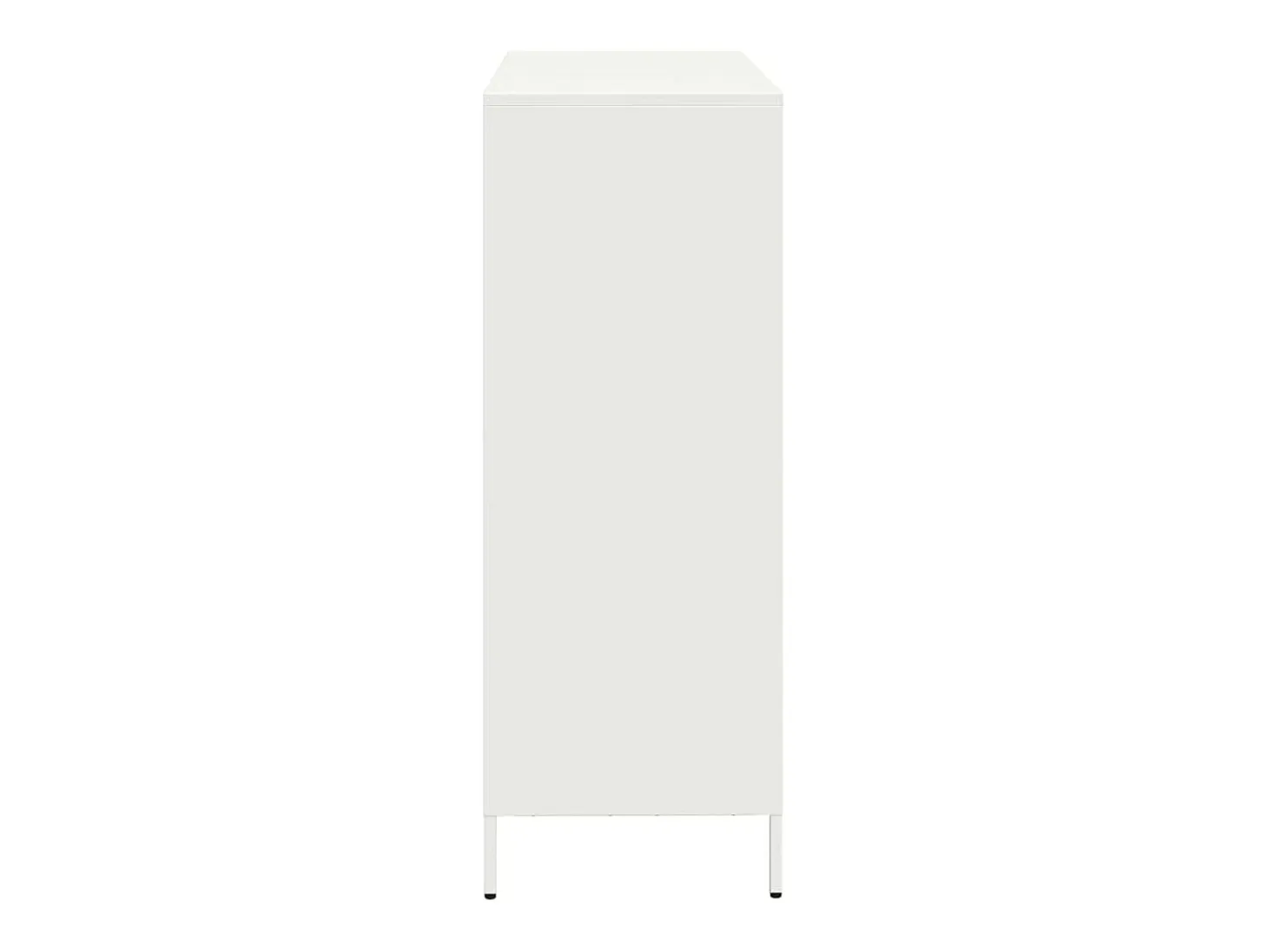 Aparador de acero blanco 101,5x39x103,5 cm