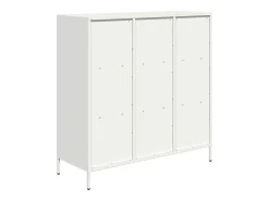 Aparador de acero blanco 101,5x39x103,5 cm