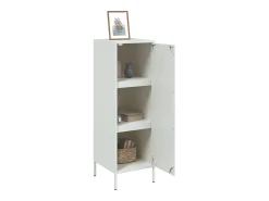 Aparador de acero blanco 36x39x113 cm