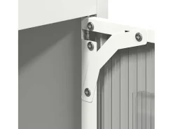 Aparador de acero blanco 68x39x123 cm