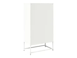 Aparador de acero blanco 68x39x123 cm