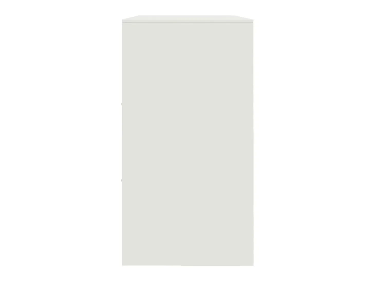Aparador de acero blanco 99x39x73 cm